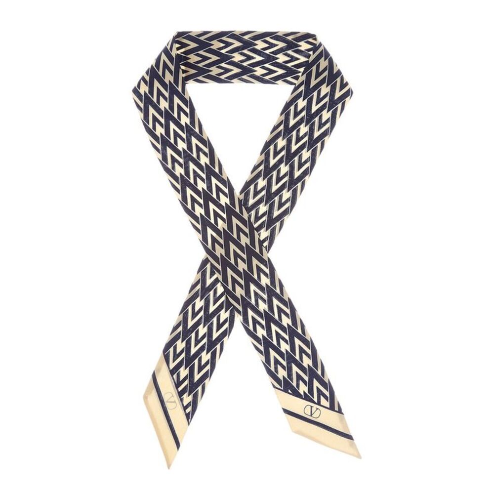 Valentino Toute La V Silk Scarf, Multi